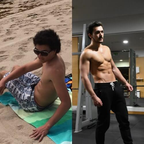 A minha transformacção - Ganhar musculo